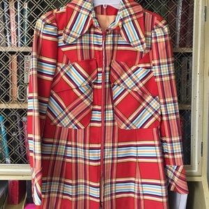 Vintage Joseph Magnin Red Plaid Jacket